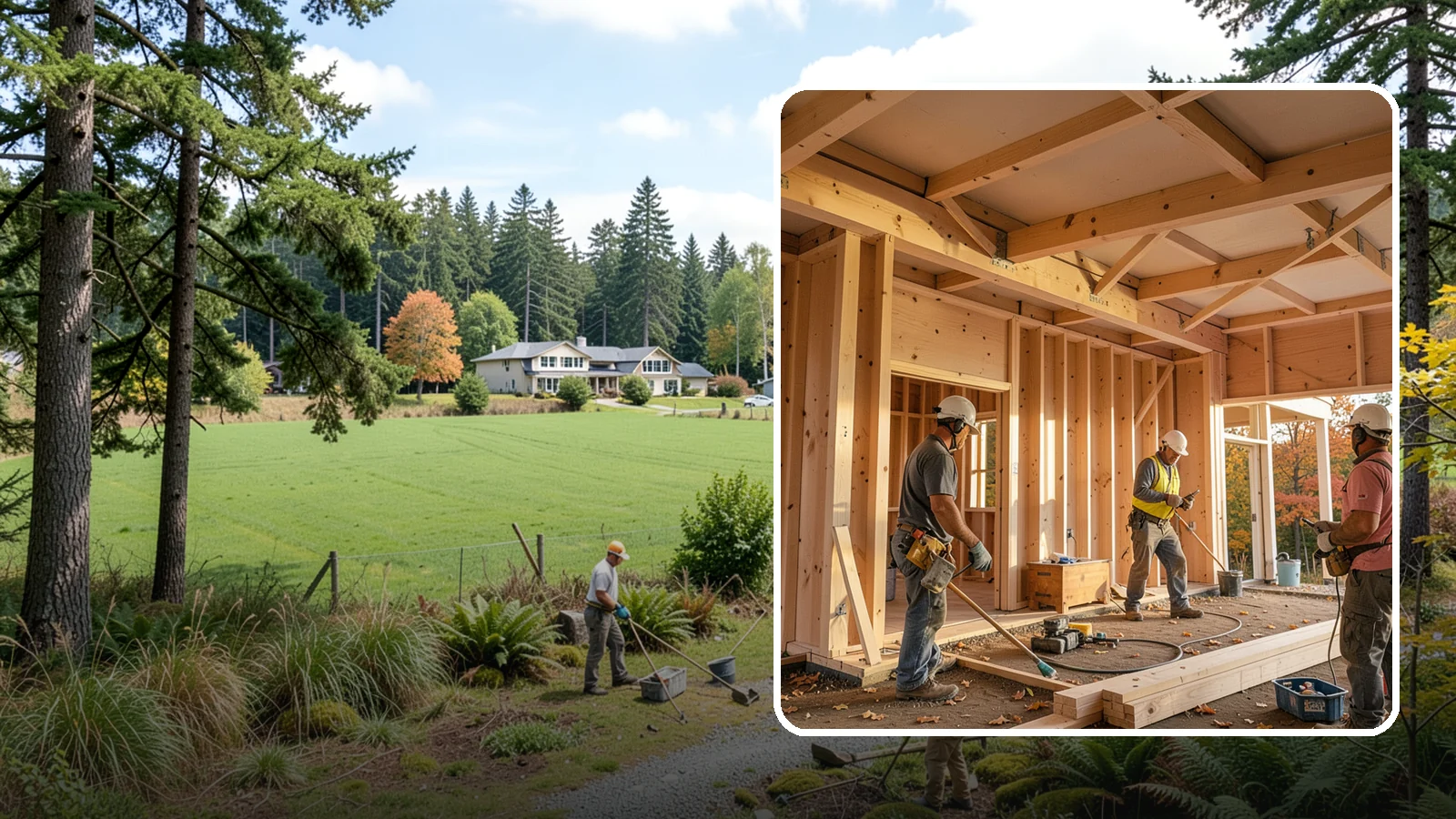 Faux Beam Installation in Lyman, Skagit County, WA - Adding lightweight decorative beams to bring warmth and character to a ceiling without structural work.
