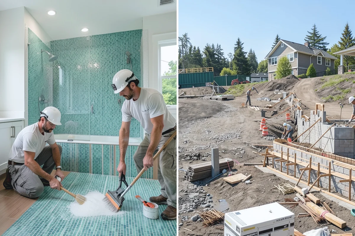 Faux Beam Installation in Medina, King County, WA - Plan beam layout and spacing