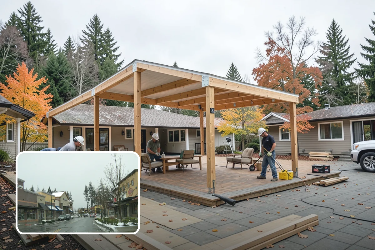 Faux Beam Installation in Mill Creek, Snohomish County, WA - Adds character without structural work