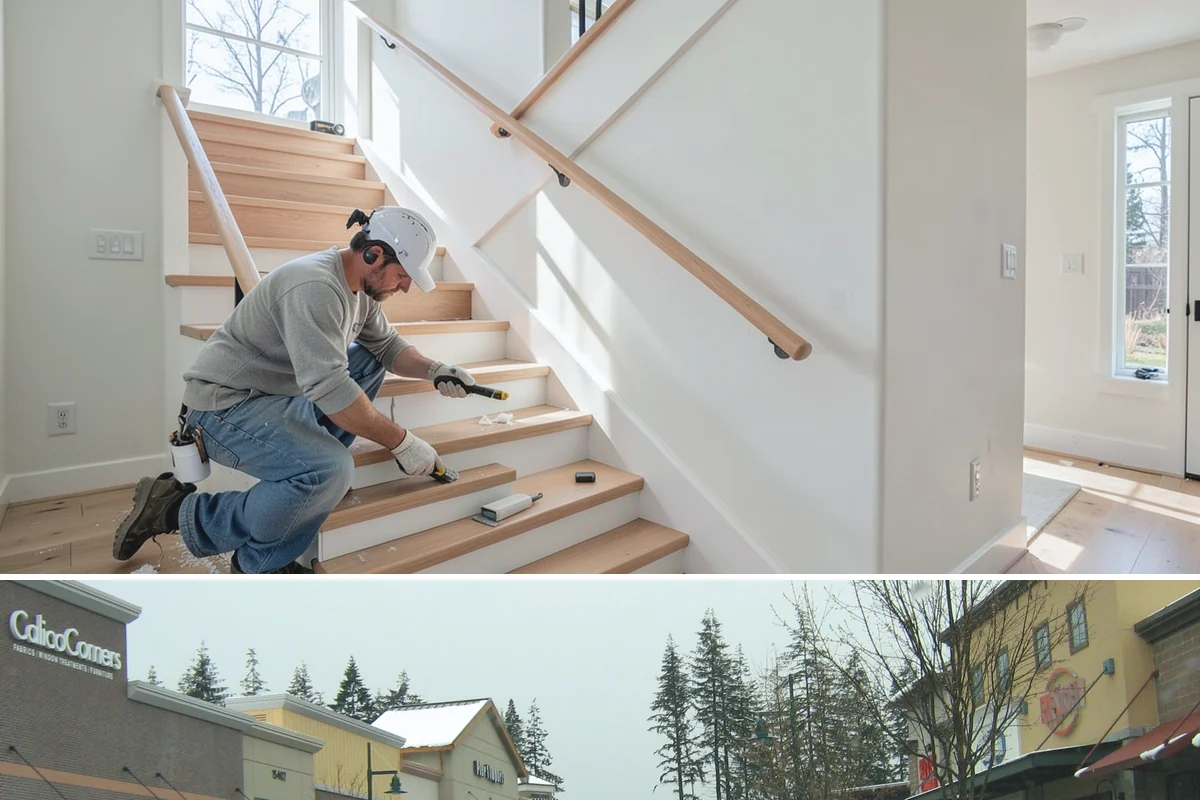 Faux Beam Installation in Mill Creek, Snohomish County, WA - Decorative beam installs are indoor projects that fit comfortably in any season.