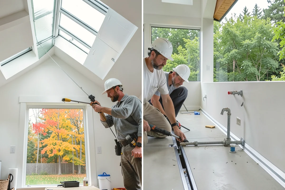Faux Beam Installation in Monroe, Snohomish County, WA - Plan beam layout and spacing