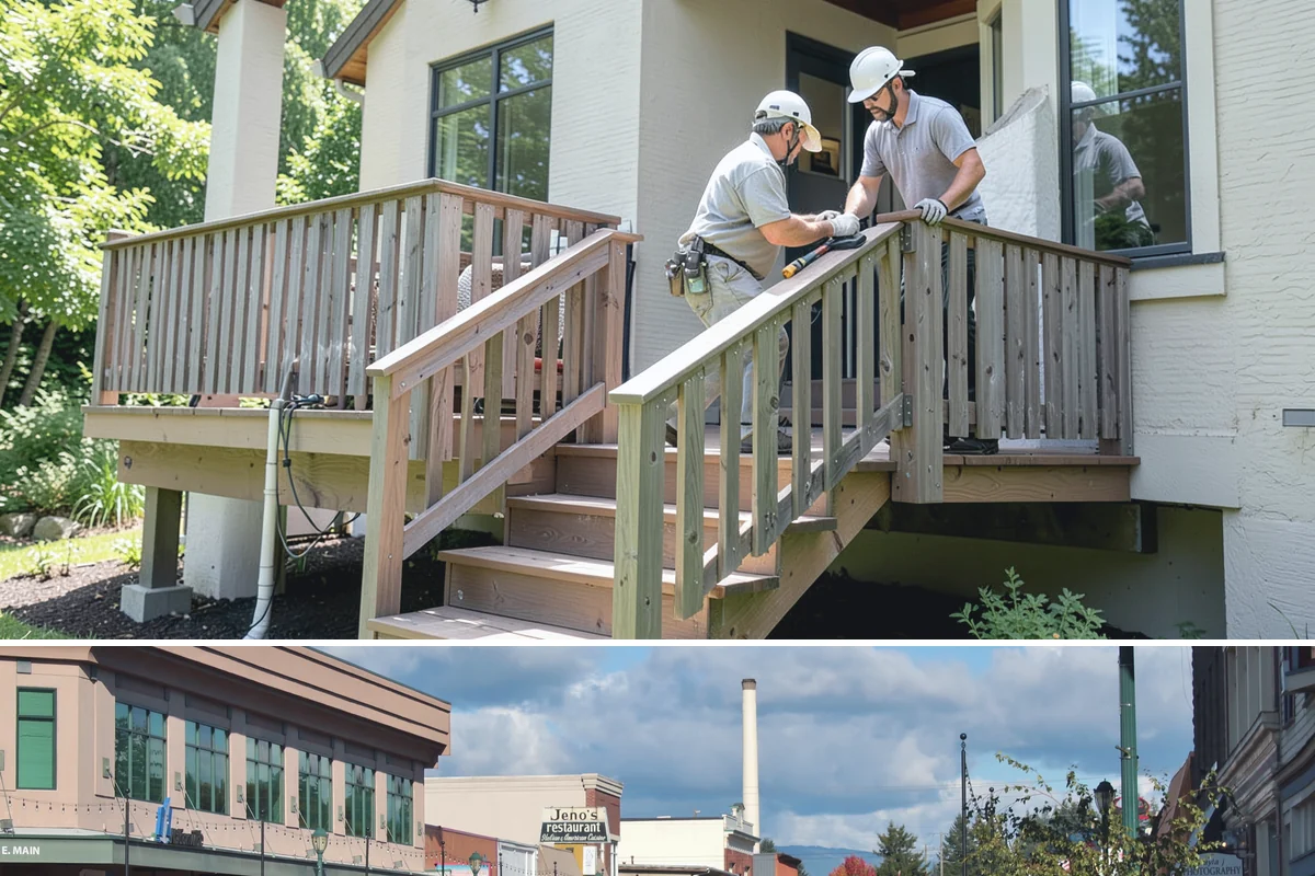 Faux Beam Installation in Monroe, Snohomish County, WA - Decorative beam installs are indoor projects that fit comfortably in any season.