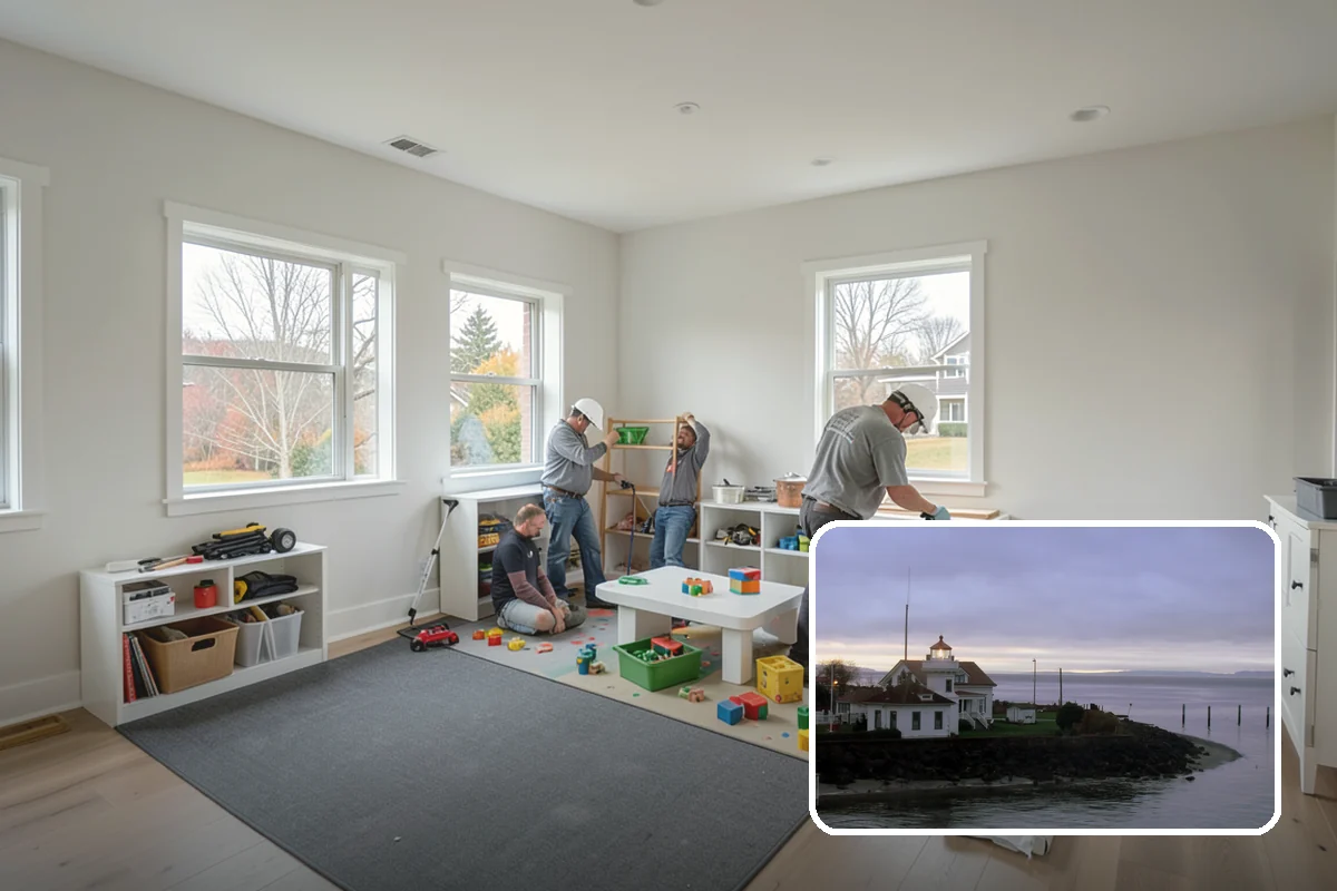 Faux Beam Installation in Mukilteo, Snohomish County, WA - Adds character without structural work