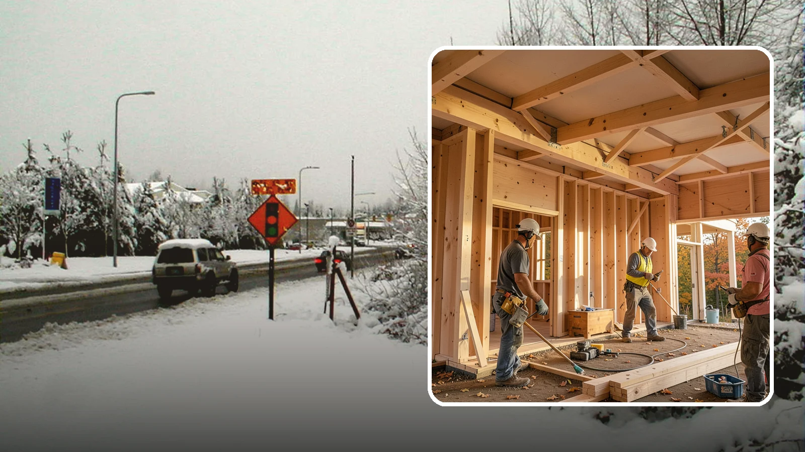 Faux Beam Installation in Newcastle, King County, WA - Adding lightweight decorative beams to bring warmth and character to a ceiling without structural work.
