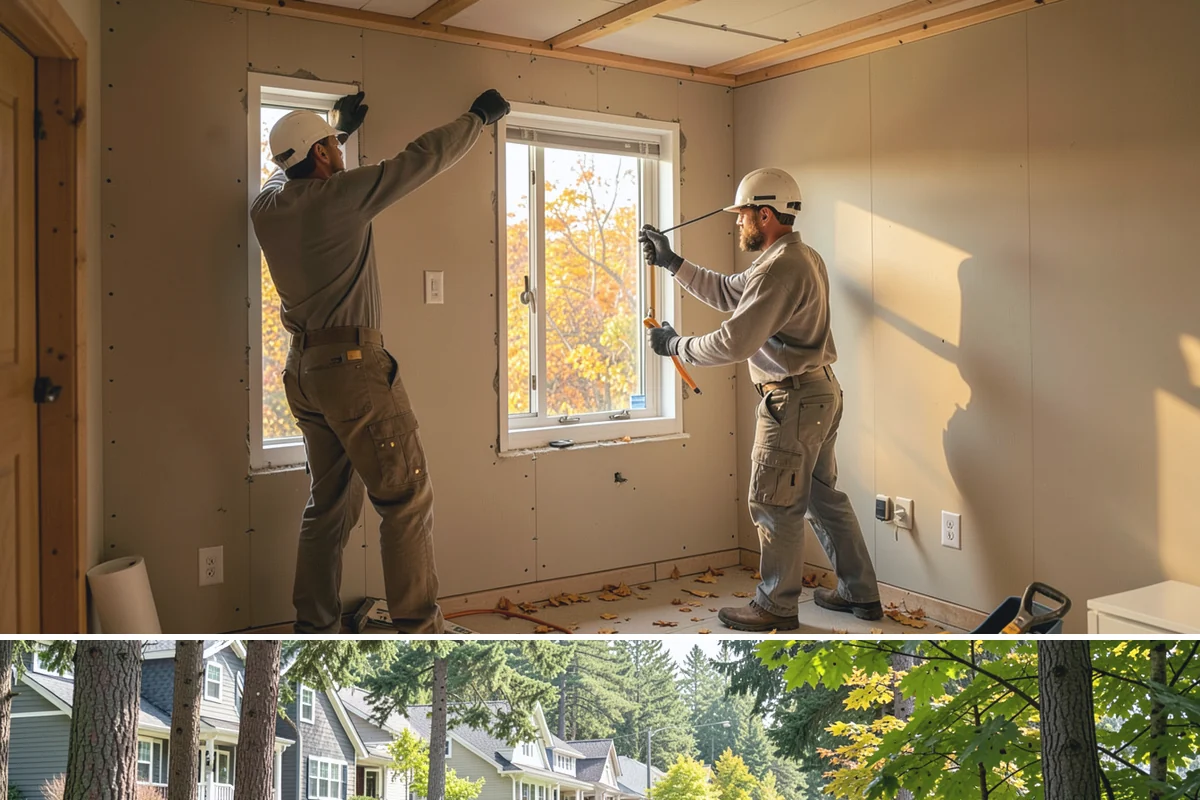 Faux Beam Installation in Normandy Park, King County, WA - Decorative beam installs are indoor projects that fit comfortably in any season.