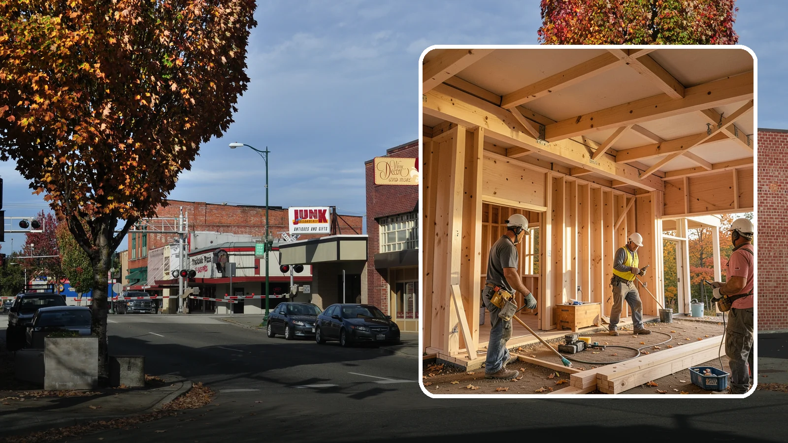 Faux Beam Installation in Puyallup, Pierce County, WA - Adding lightweight decorative beams to bring warmth and character to a ceiling without structural work.