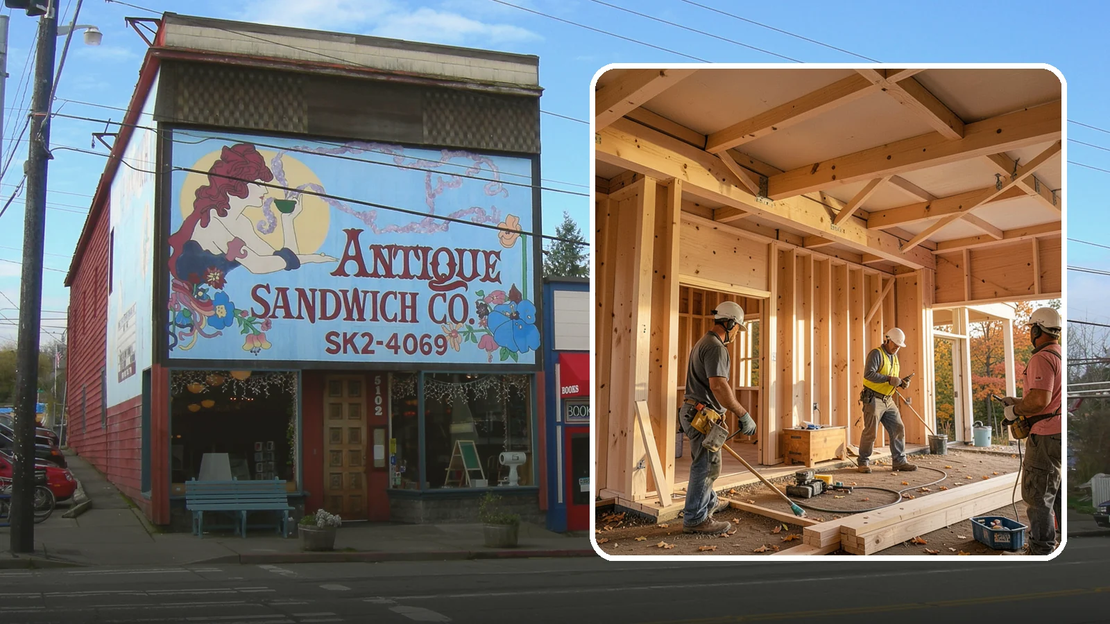 Faux Beam Installation in Ruston, Pierce County, WA - Adding lightweight decorative beams to bring warmth and character to a ceiling without structural work.
