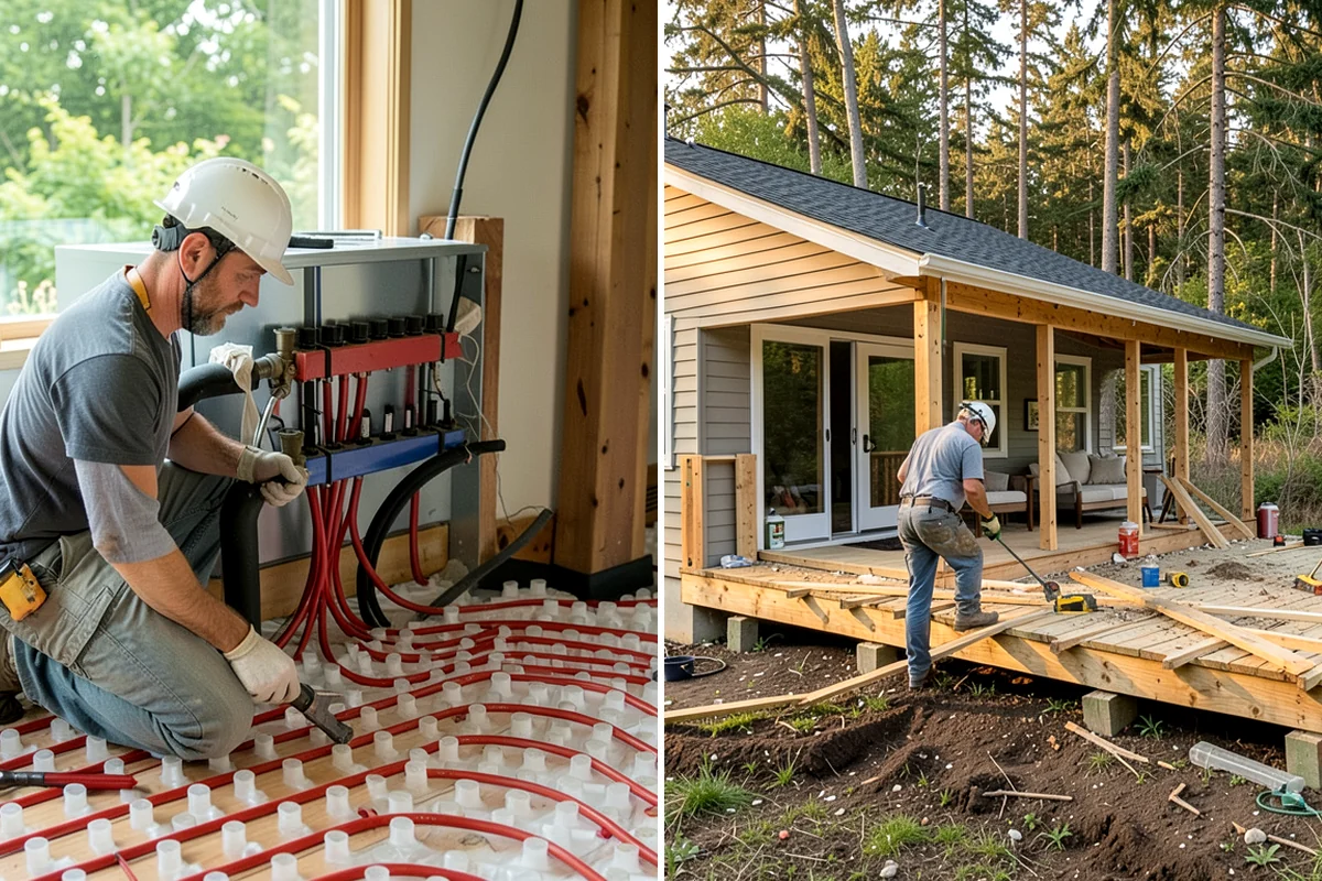 Faux Beam Installation in SeaTac, King County, WA - Plan beam layout and spacing