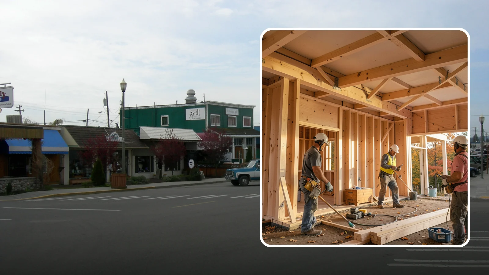Faux Beam Installation in Stanwood, Snohomish County, WA - Adding lightweight decorative beams to bring warmth and character to a ceiling without structural work.