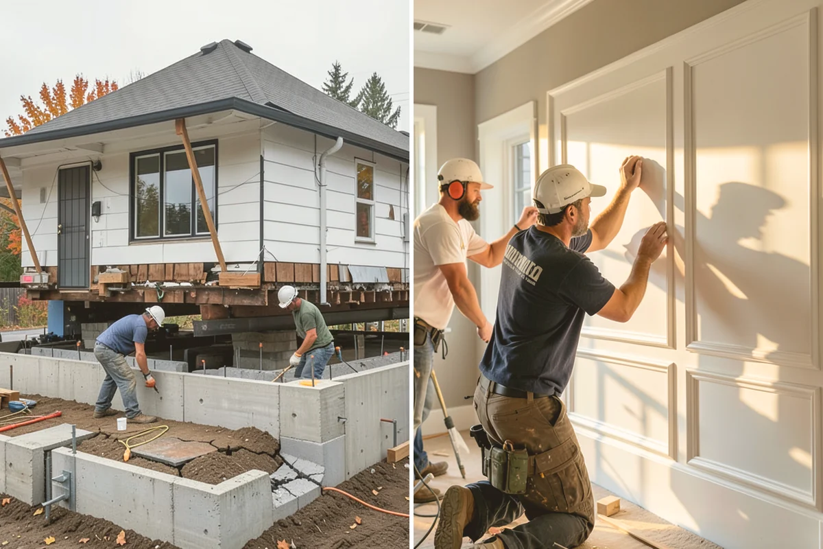 Faux Beam Installation in Stanwood, Snohomish County, WA - Plan beam layout and spacing