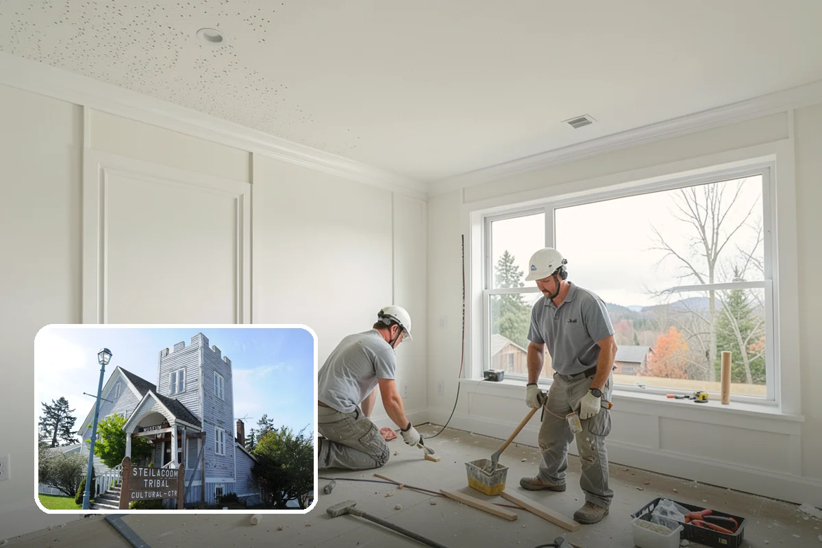Faux Beam Installation in Steilacoom, Pierce County, WA - Adds character without structural work