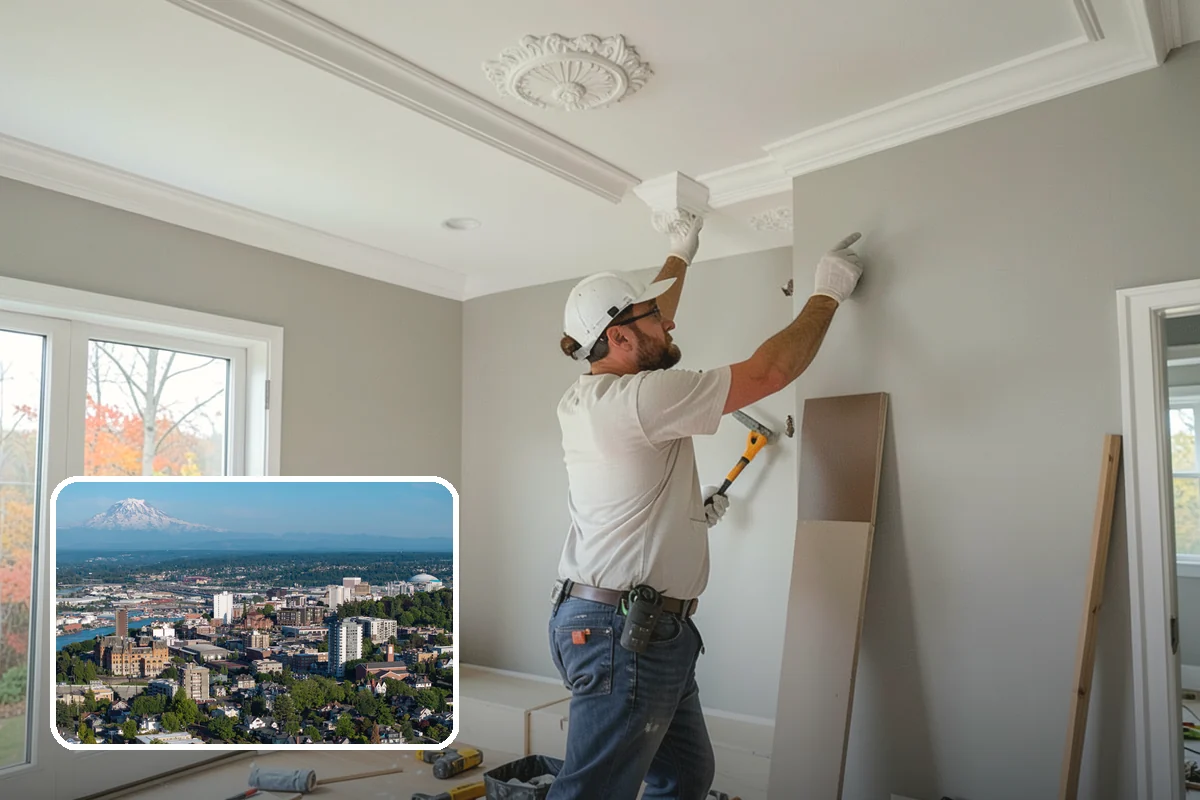 Faux Beam Installation in Tacoma, Pierce County, WA - Adds character without structural work