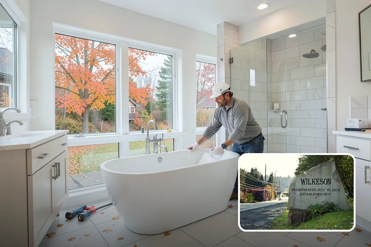 Faux Beam Installation in Wilkeson, Pierce County, WA - Adds character without structural work