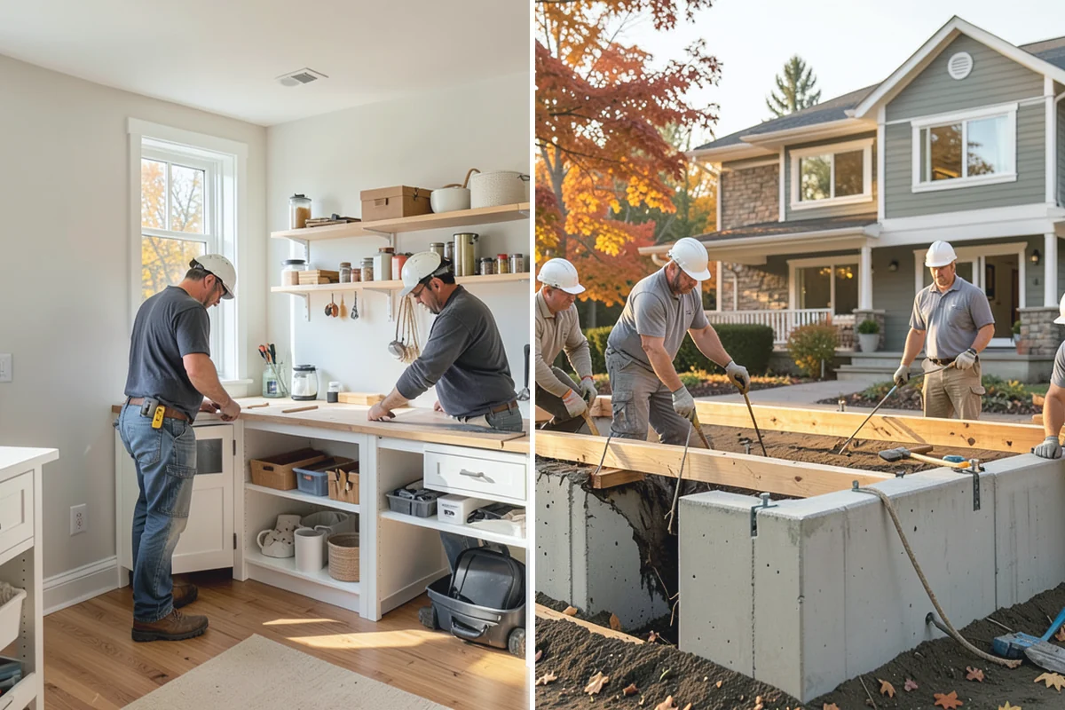 Faux Beam Installation in Woodinville, King County, WA - Plan beam layout and spacing