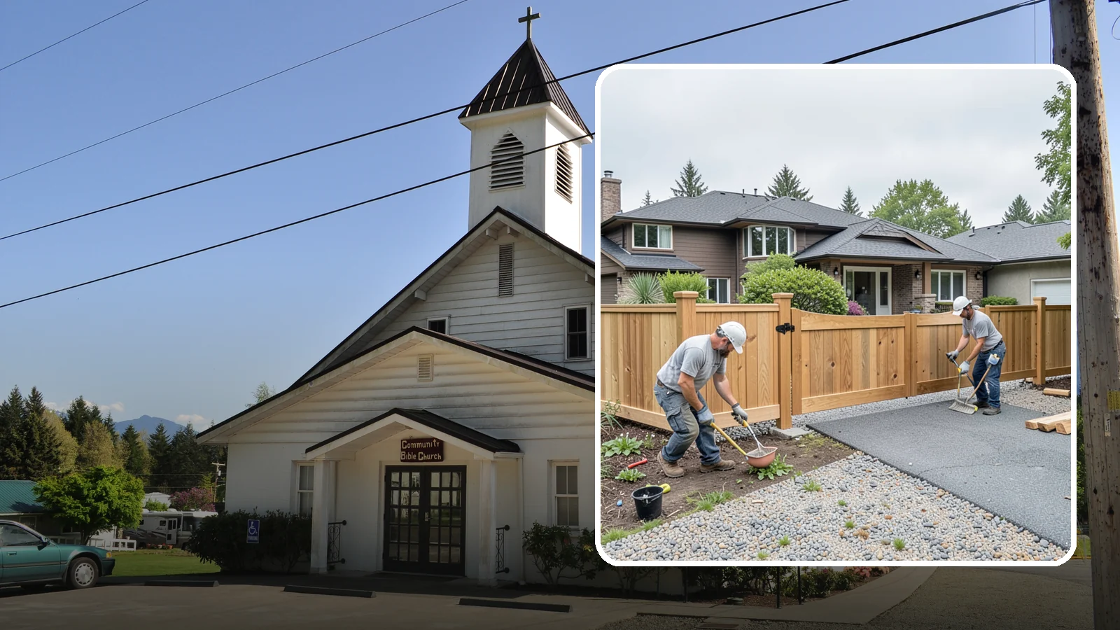 Fence Gate Installation in Concrete, Skagit County, WA - A custom fence gate built for smooth, reliable operation and matched to your existing fence.