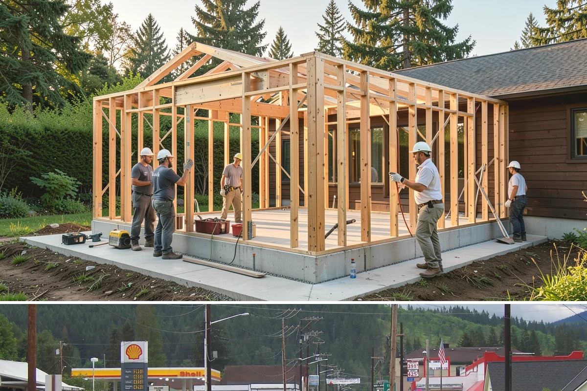 Fence Gate Installation in Granite Falls, Snohomish County, WA - Any dry stretch works well, though summer footings for heavy gates cure most reliably.