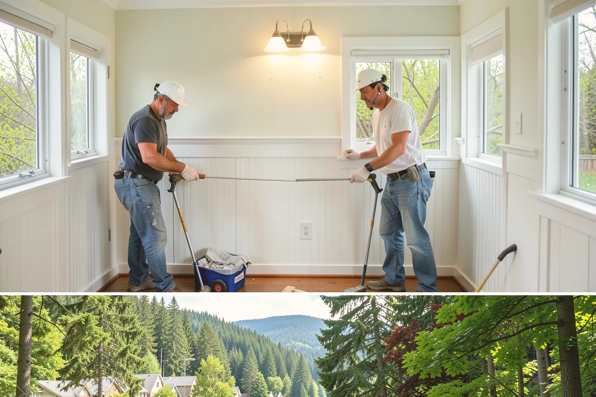 Fence Gate Installation in Lake Forest Park, King County, WA - Any dry stretch works well, though summer footings for heavy gates cure most reliably.