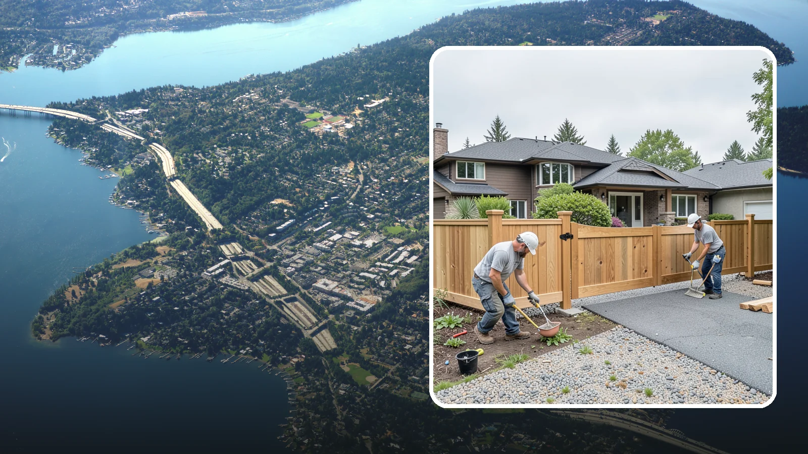 Fence Gate Installation in Mercer Island, King County, WA - A custom fence gate built for smooth, reliable operation and matched to your existing fence.
