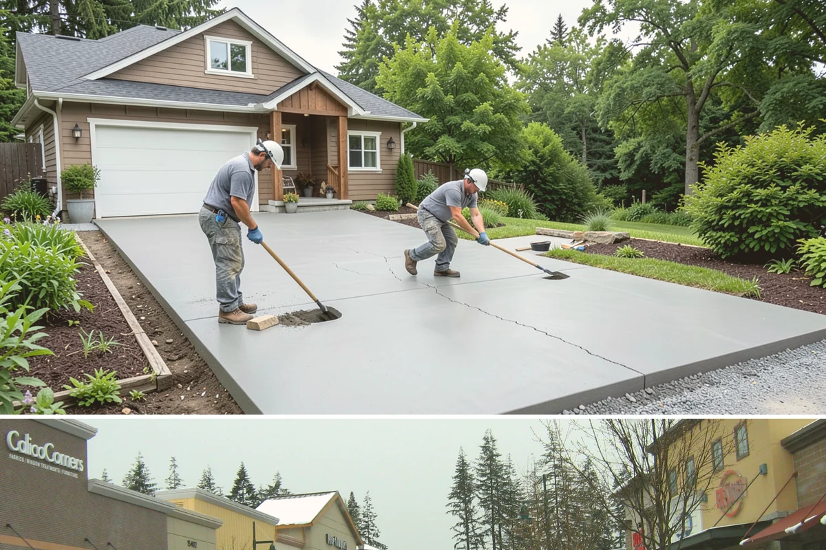 Fence Gate Installation in Mill Creek, Snohomish County, WA - Any dry stretch works well, though summer footings for heavy gates cure most reliably.