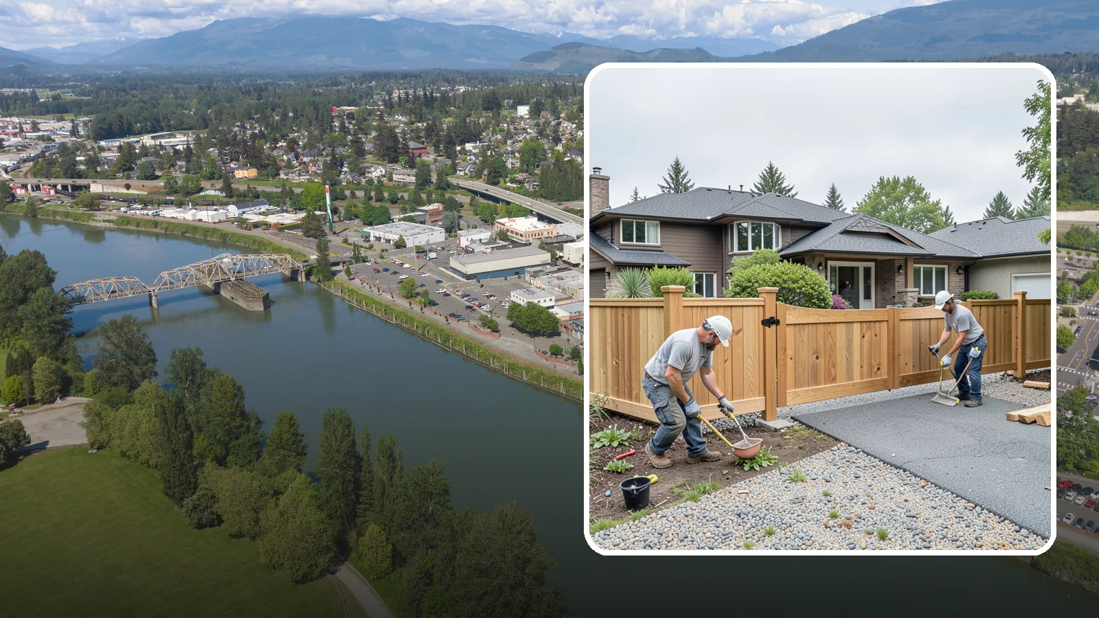 Fence Gate Installation in Mount Vernon, Skagit County, WA - A custom fence gate built for smooth, reliable operation and matched to your existing fence.