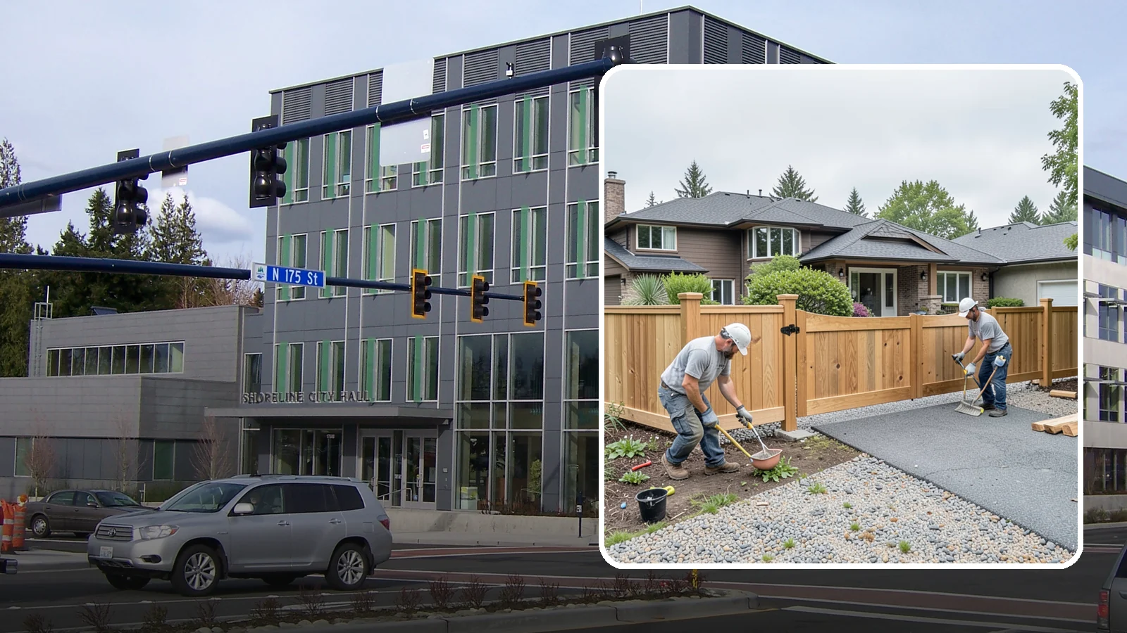 Fence Gate Installation in Shoreline, King County, WA - A custom fence gate built for smooth, reliable operation and matched to your existing fence.