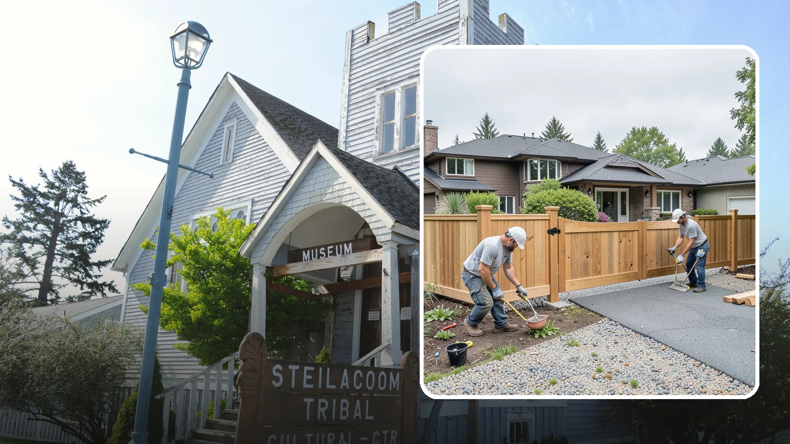 Fence Gate Installation in Steilacoom, Pierce County, WA - A custom fence gate built for smooth, reliable operation and matched to your existing fence.