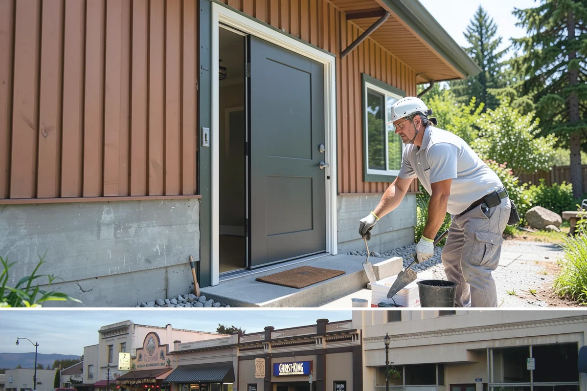 Fence Repair in Burlington, Skagit County, WA - Repairs are best made in drier weather so reset posts can cure in stable ground.