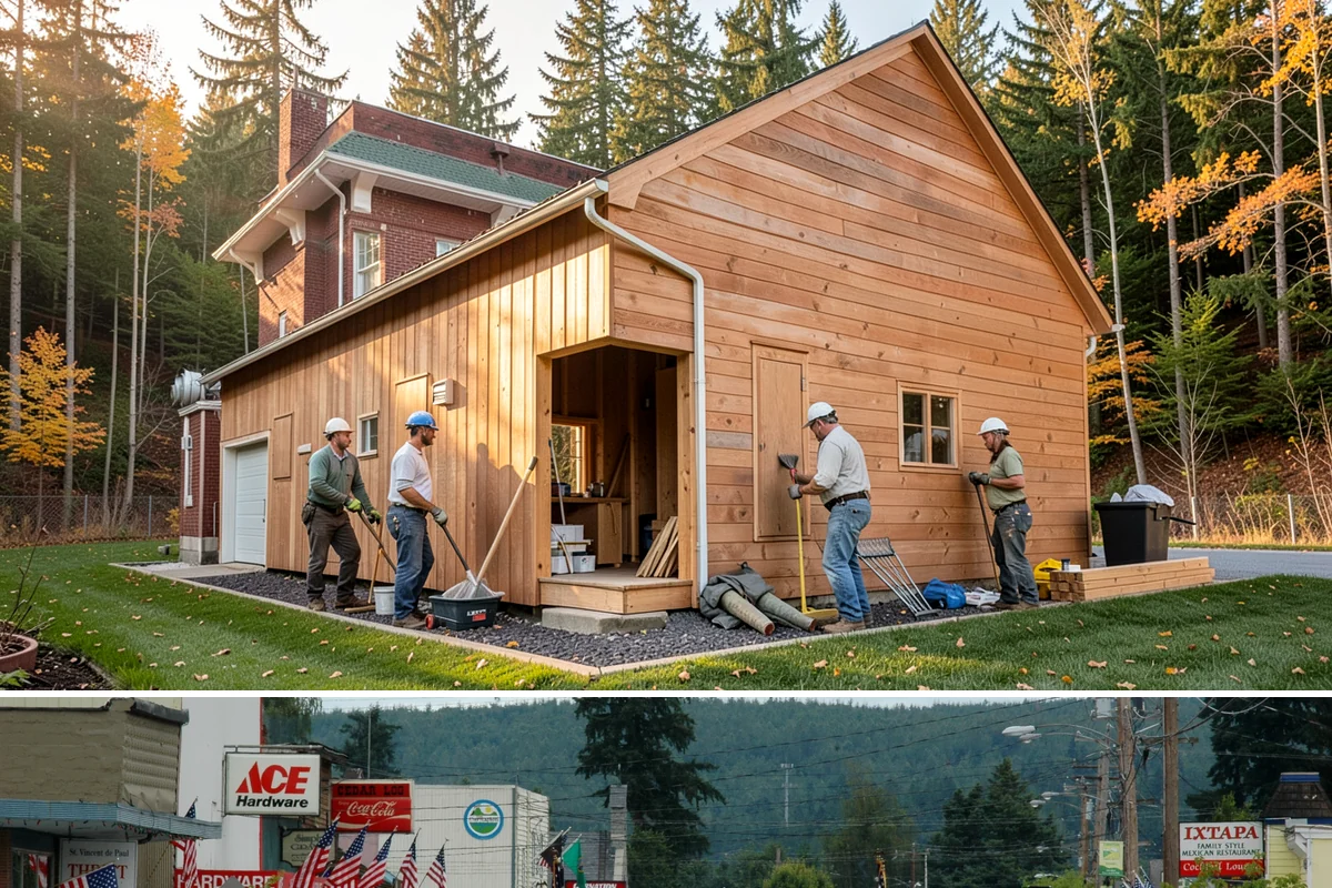 Fence Repair in Carnation, King County, WA - Repairs are best made in drier weather so reset posts can cure in stable ground.