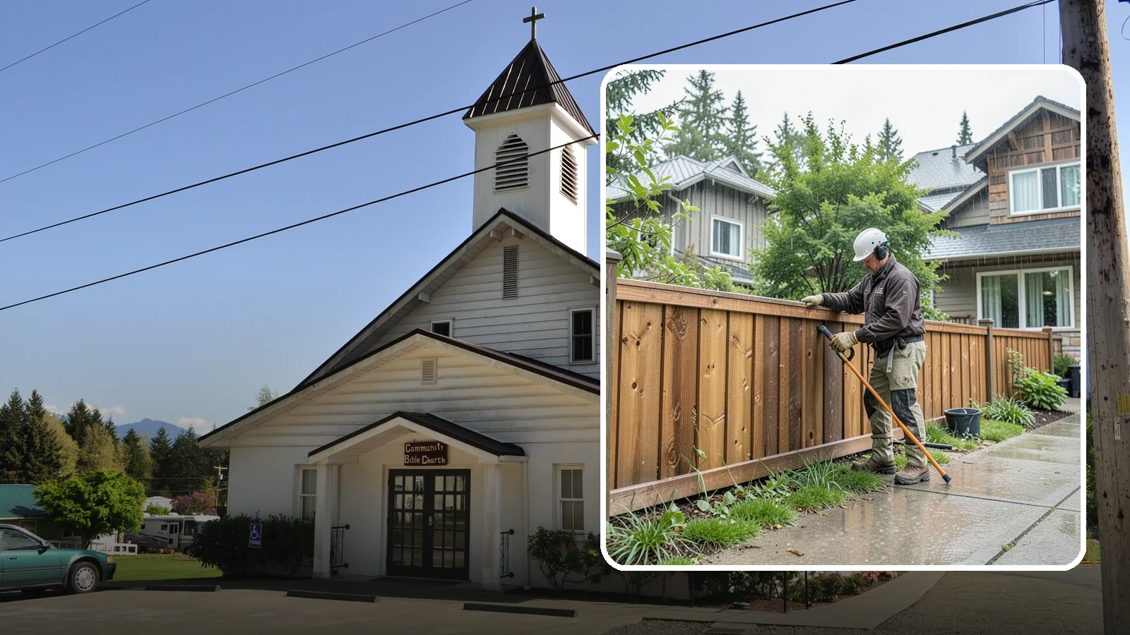 Fence Repair in Concrete, Skagit County, WA - Reliable fence repair that restores leaning, damaged, or storm-worn fencing to solid, secure condition.