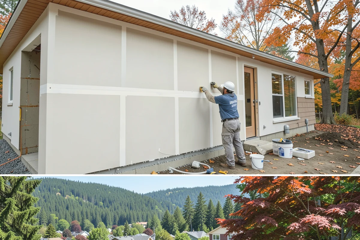 Fence Repair in Index, Snohomish County, WA - Repairs are best made in drier weather so reset posts can cure in stable ground.