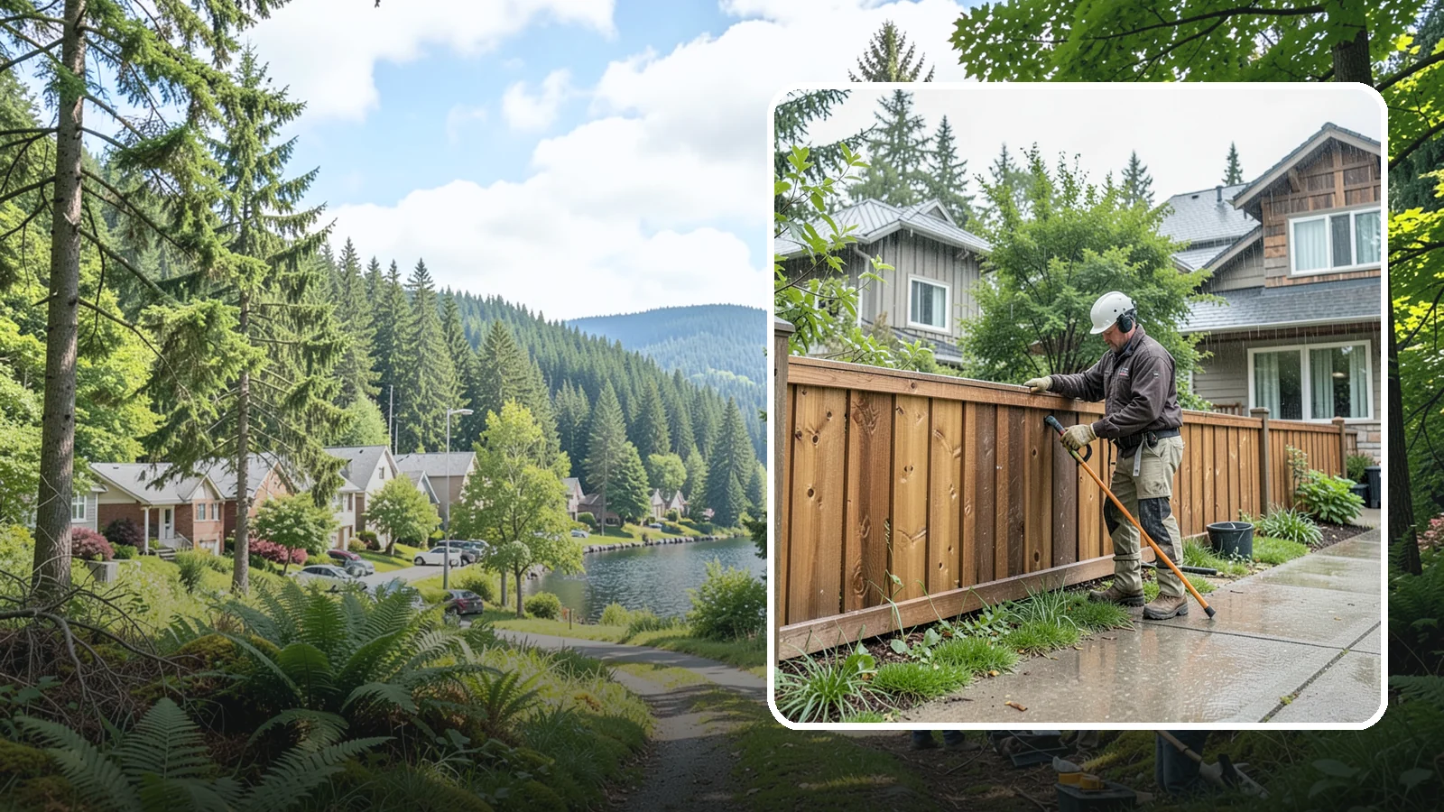 Fence Repair in Lake Forest Park, King County, WA - Reliable fence repair that restores leaning, damaged, or storm-worn fencing to solid, secure condition.