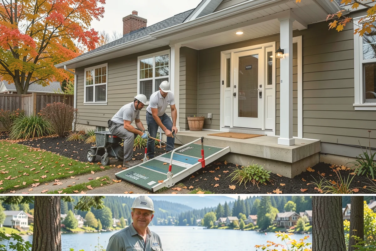 Fence Repair in Milton, King County, WA - Repairs are best made in drier weather so reset posts can cure in stable ground.