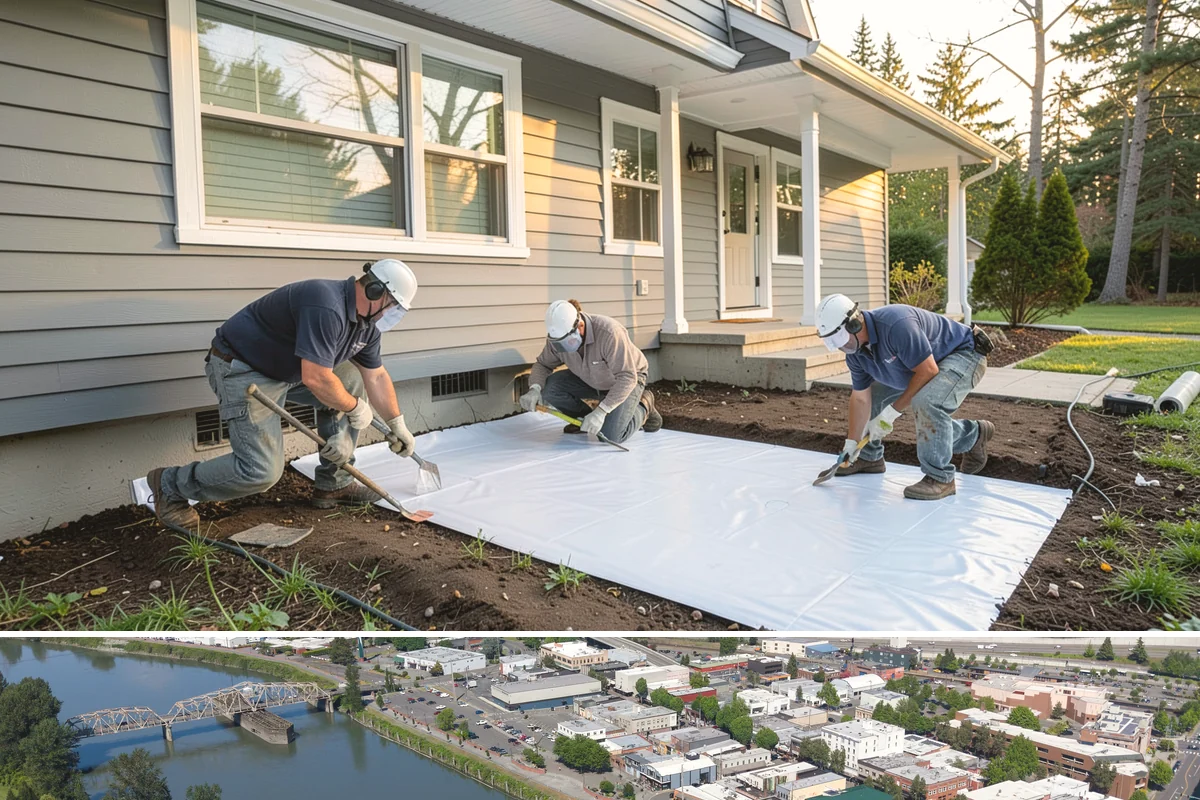 Fence Repair in Mount Vernon, Skagit County, WA - Repairs are best made in drier weather so reset posts can cure in stable ground.