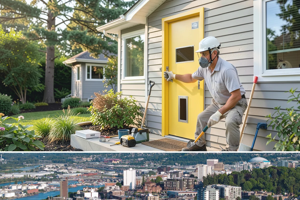 Fence Repair in Tacoma, Pierce County, WA - Repairs are best made in drier weather so reset posts can cure in stable ground.