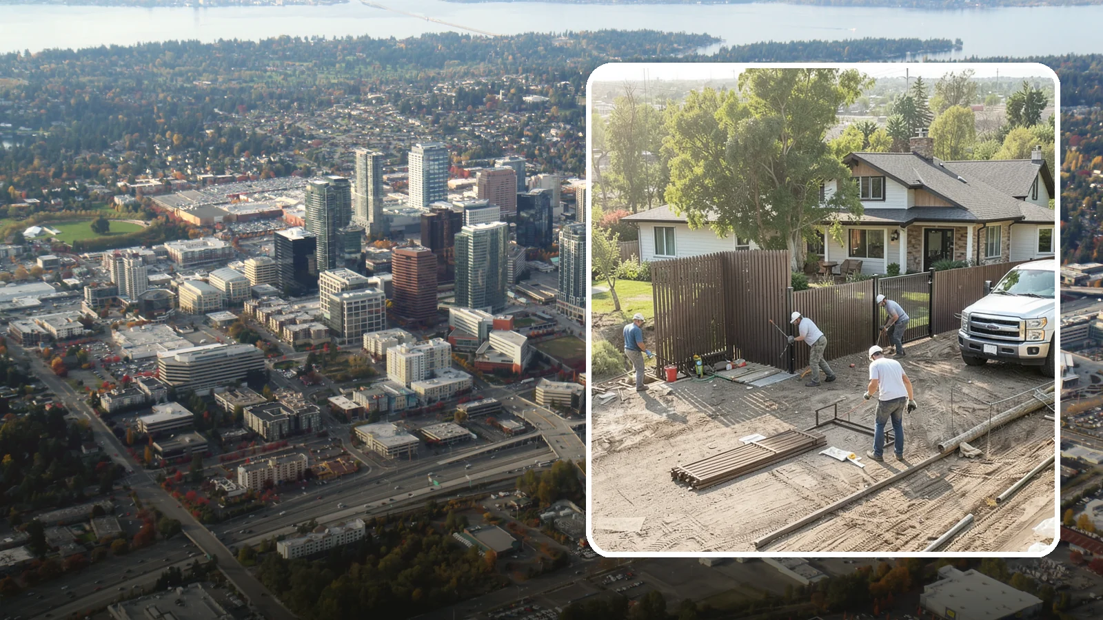 Fence Replacement in Bellevue, King County, WA - Full fence replacement that swaps aging, failing fencing for a durable new barrier built to last.