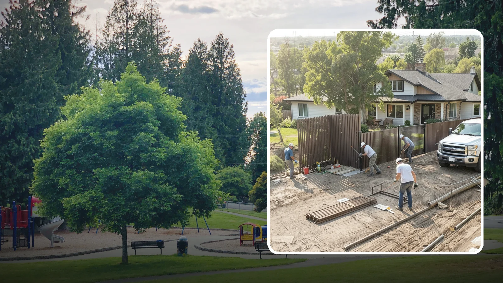 Fence Replacement in Bonney Lake, Pierce County, WA - Full fence replacement that swaps aging, failing fencing for a durable new barrier built to last.