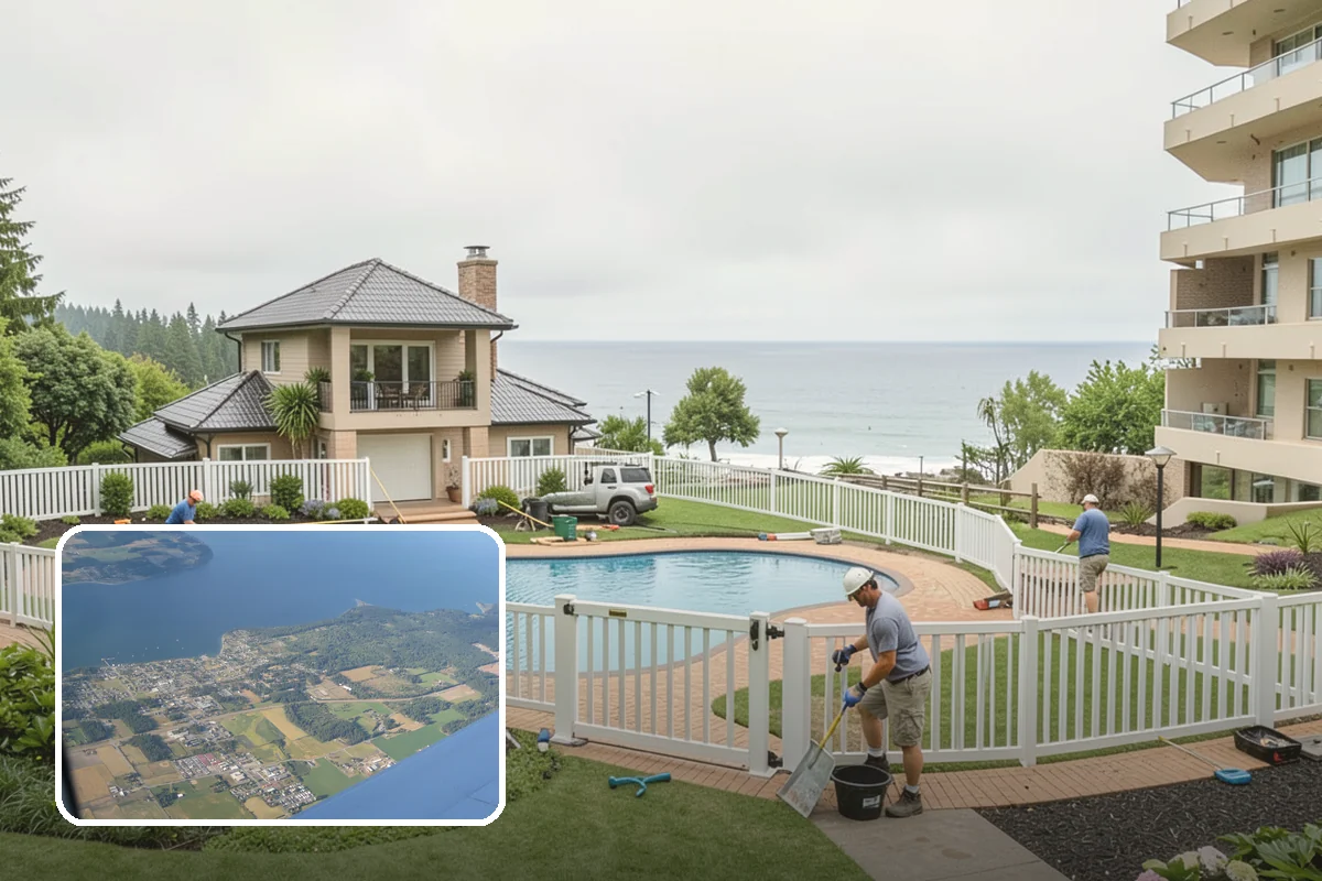 Fence Replacement in Coupeville, Island County, WA - Replaces failing fencing completely