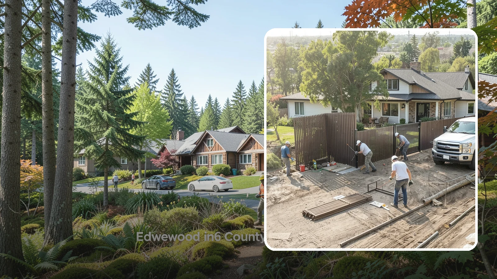Fence Replacement in Edgewood, Pierce County, WA - Full fence replacement that swaps aging, failing fencing for a durable new barrier built to last.