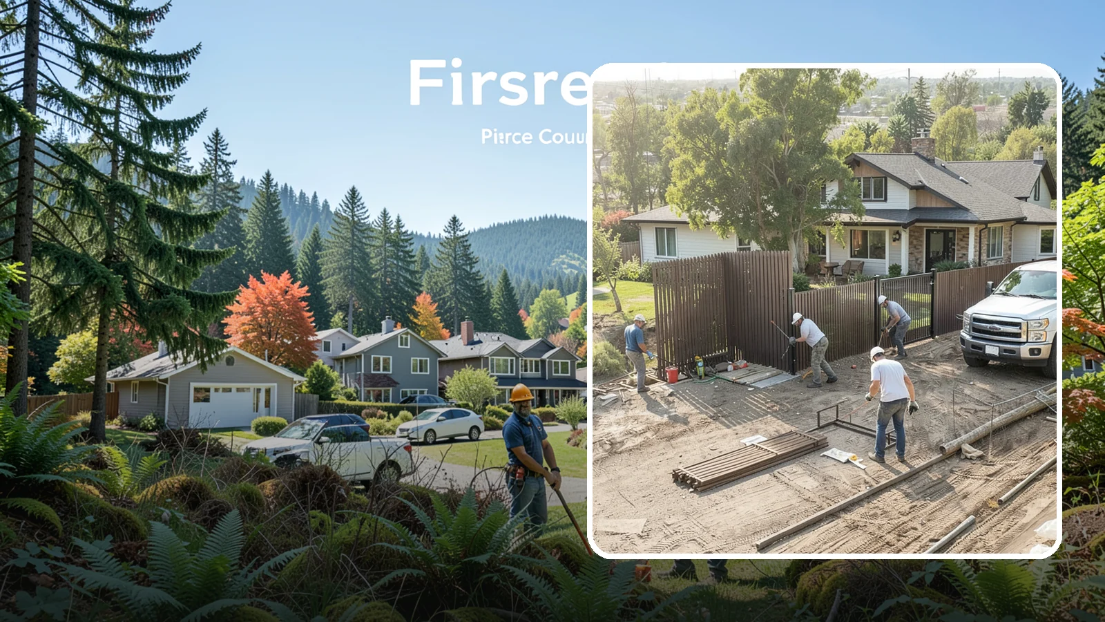 Fence Replacement in Fircrest, Pierce County, WA - Full fence replacement that swaps aging, failing fencing for a durable new barrier built to last.