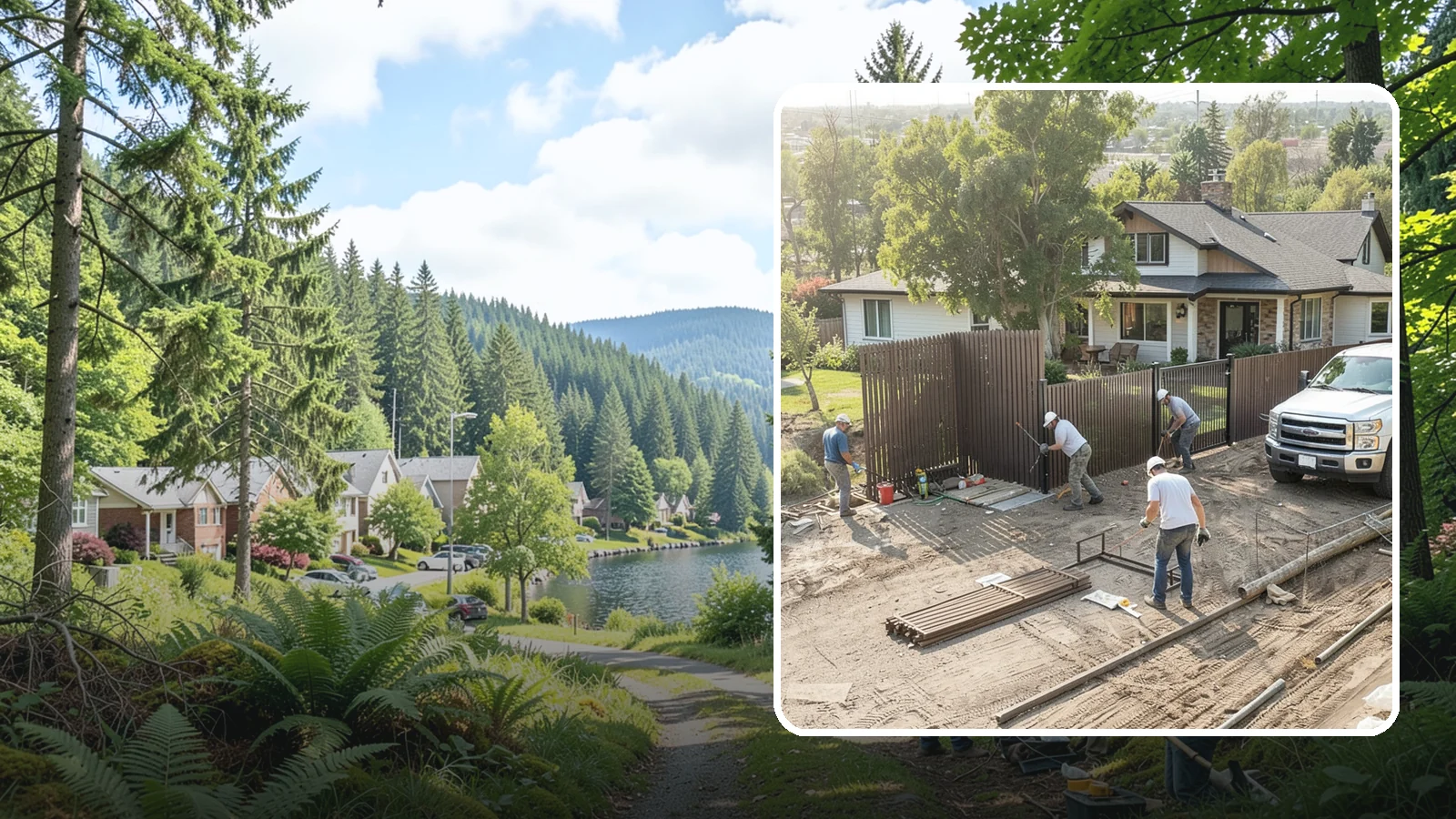 Fence Replacement in Lake Forest Park, King County, WA - Full fence replacement that swaps aging, failing fencing for a durable new barrier built to last.
