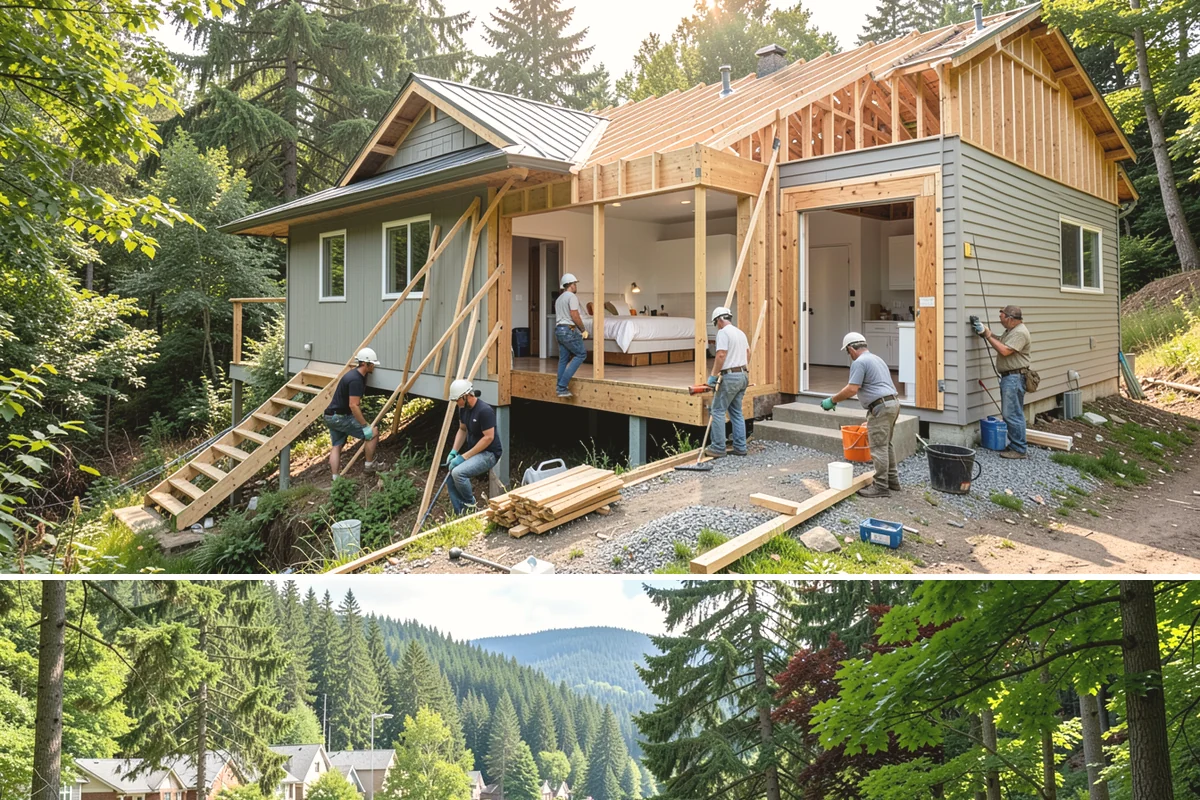Fence Replacement in Lake Forest Park, King County, WA - Summer replacement lets new footings cure before winter tests the fence.