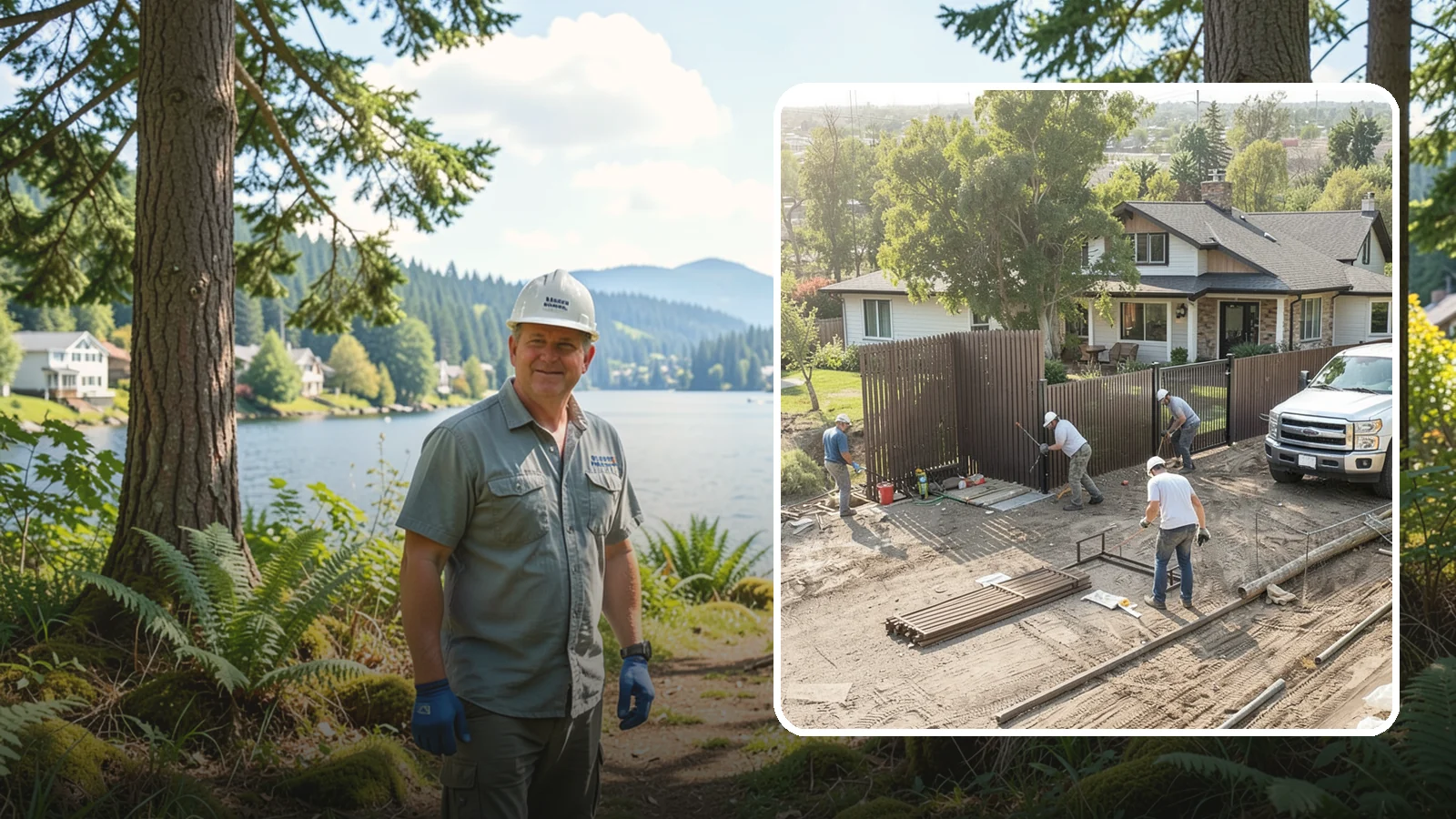 Fence Replacement in Milton, King County, WA - Full fence replacement that swaps aging, failing fencing for a durable new barrier built to last.
