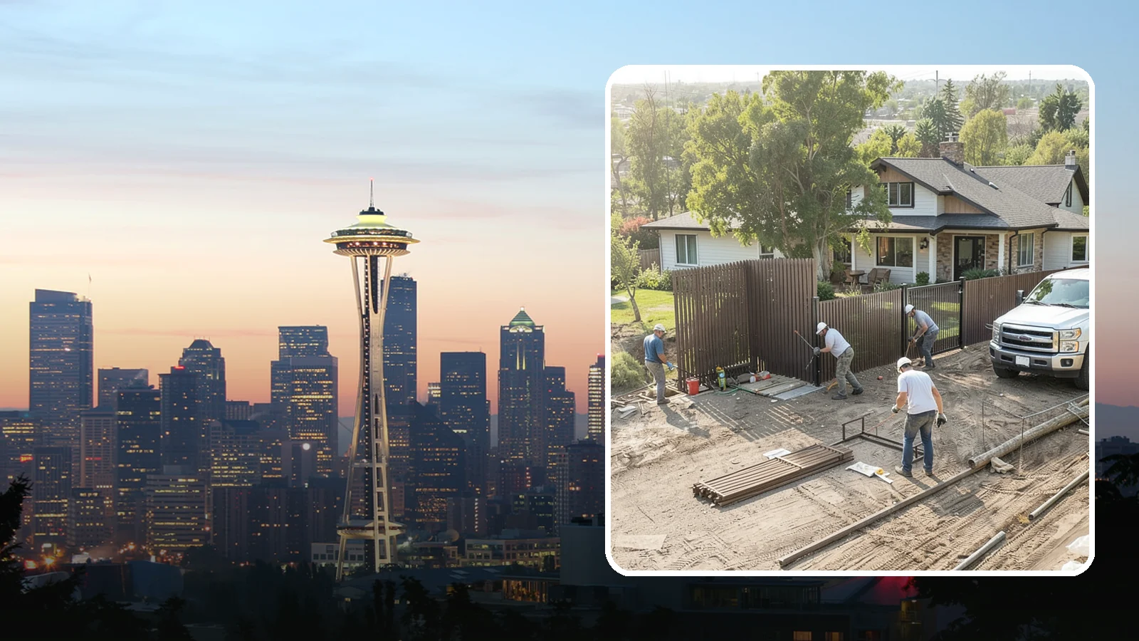 Fence Replacement in Seattle, King County, WA - Full fence replacement that swaps aging, failing fencing for a durable new barrier built to last.