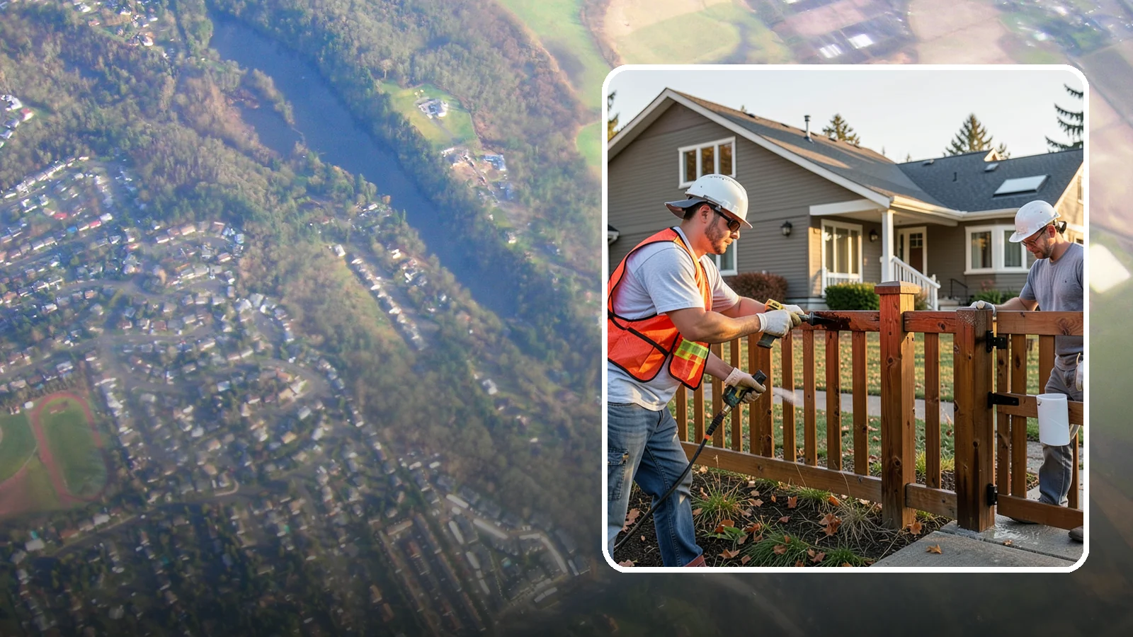 Fence Staining in Algona, King County, WA - Fence staining protects your wood fence from moisture, mildew, and sun-driven graying.