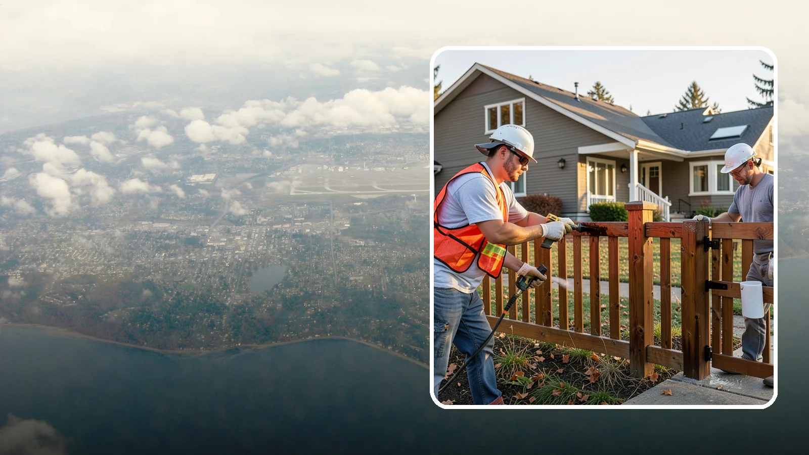 Fence Staining in Burien, King County, WA - Fence staining protects your wood fence from moisture, mildew, and sun-driven graying.