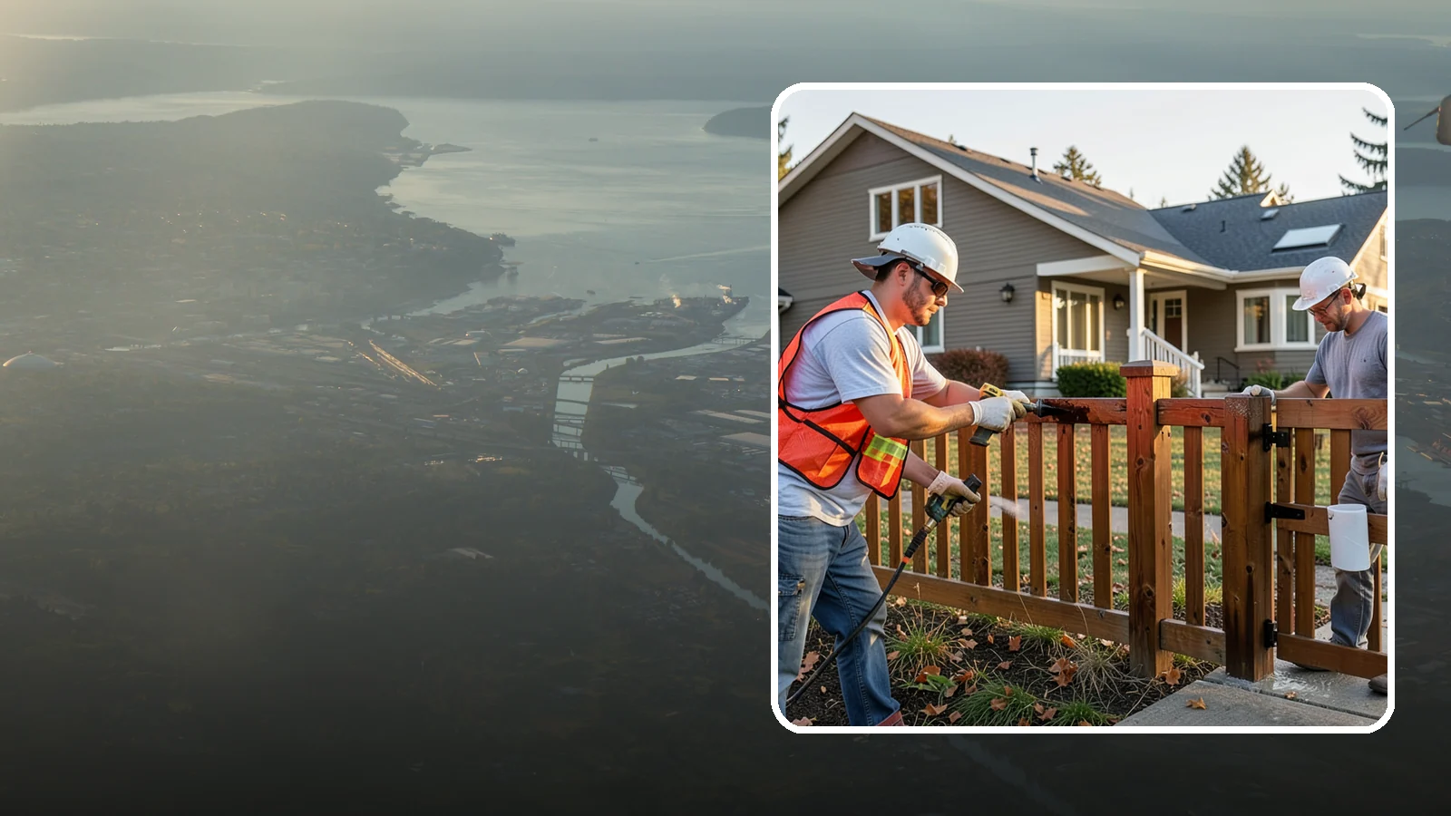 Fence Staining in Fife, Pierce County, WA - Fence staining protects your wood fence from moisture, mildew, and sun-driven graying.