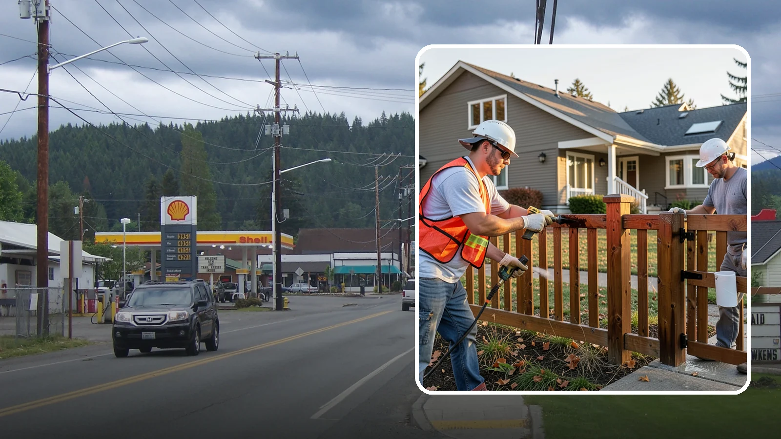 Fence Staining in Granite Falls, Snohomish County, WA - Fence staining protects your wood fence from moisture, mildew, and sun-driven graying.