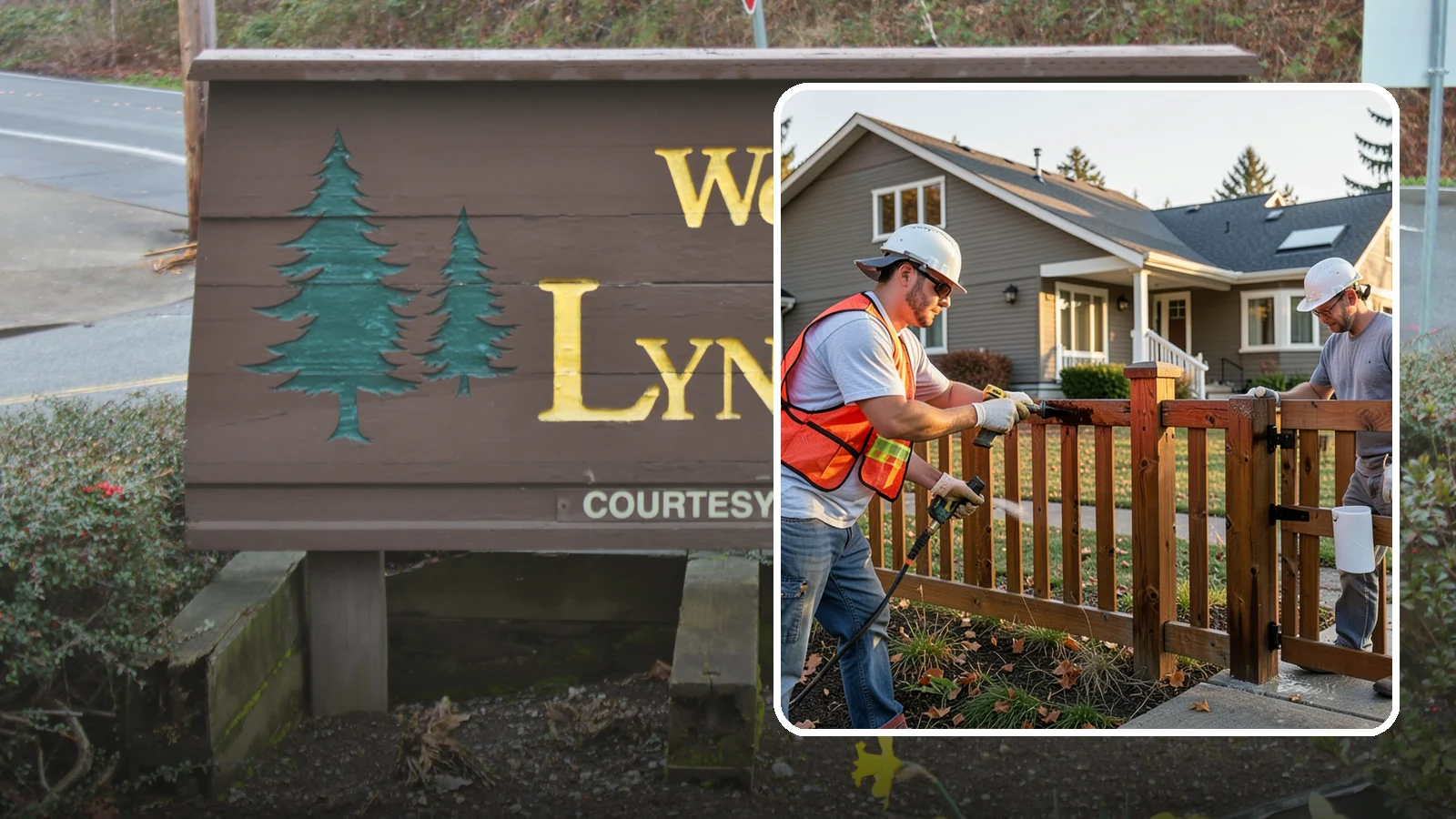 Fence Staining in Lynnwood, Snohomish County, WA - Fence staining protects your wood fence from moisture, mildew, and sun-driven graying.