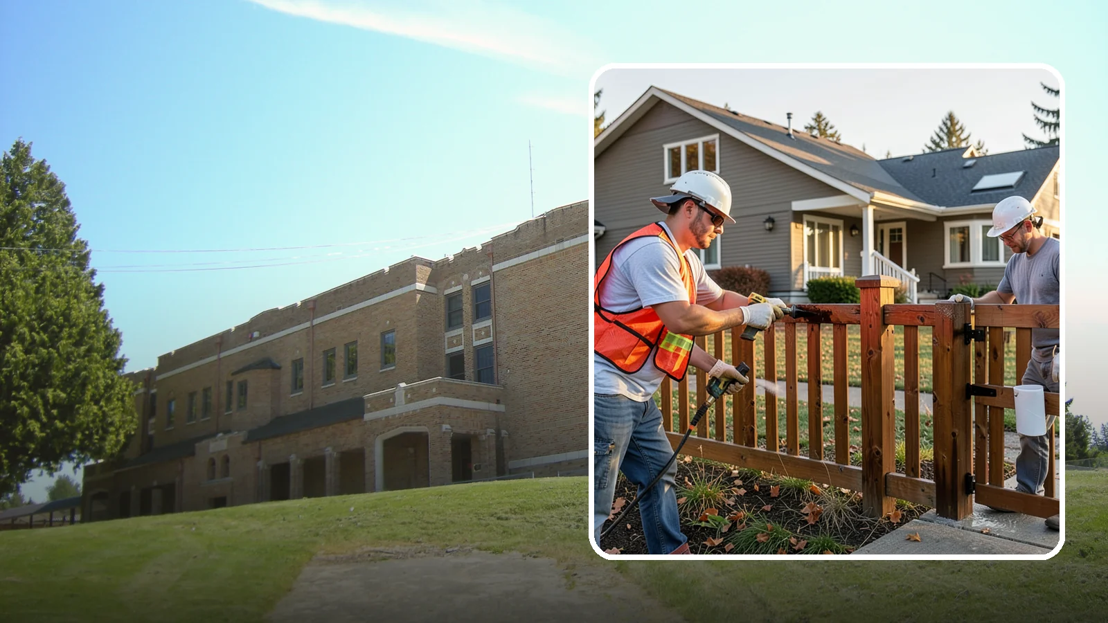 Fence Staining in Maple Valley, King County, WA - Fence staining protects your wood fence from moisture, mildew, and sun-driven graying.