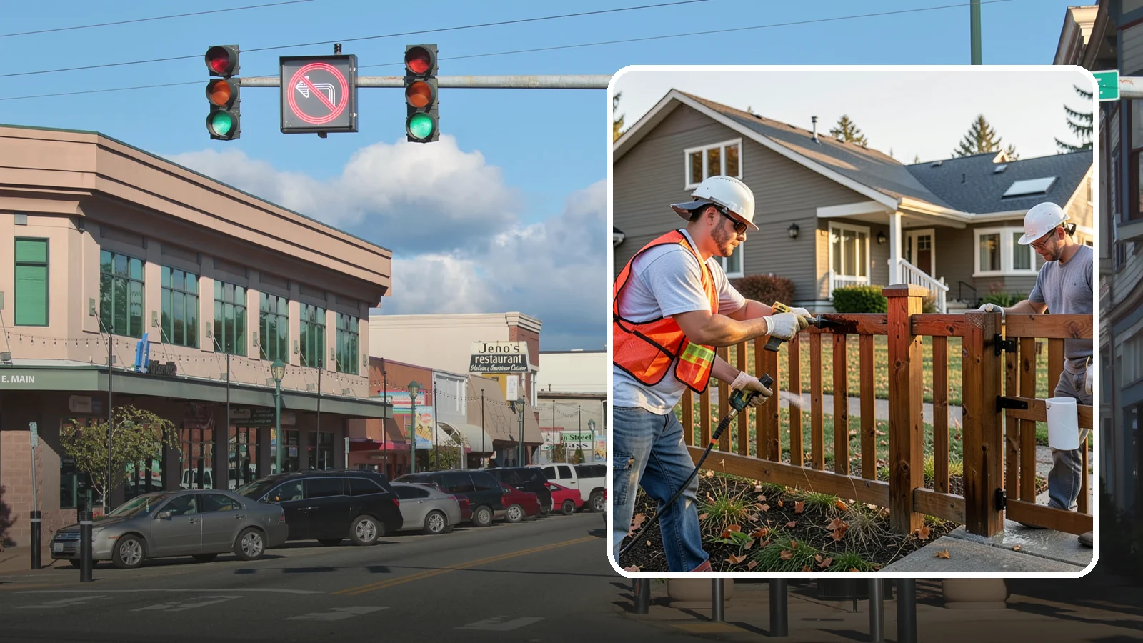Fence Staining in Monroe, Snohomish County, WA - Fence staining protects your wood fence from moisture, mildew, and sun-driven graying.